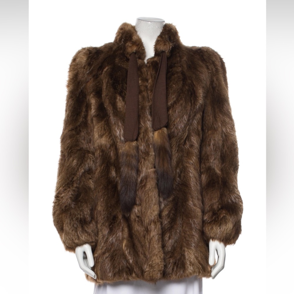 Fox fur coat